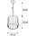 SLV 1011685 HAVEN 35 PD E27 Pendelleuchte E27 1 x 40 W Weiß