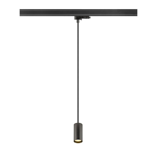 SLV 1011725 ENOLA 2.0 M 3~ Pendelleuchte SINGLE GU10 MINI PAR11 1 x 5 W Schwarz