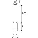 SLV 1011725 ENOLA 2.0 M 3~ Pendelleuchte SINGLE GU10 MINI...