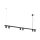 SLV 1011907 ENOLA 2.0 M PD SIX LONG QPAR51 Pendelleuchte 6 x 10 W Schwarz