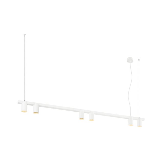 SLV 1011908 ENOLA 2.0 M PD SIX LONG QPAR51 Pendelleuchte 6 x 10 W Weiß