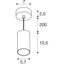 SLV 1011909 ENOLA 2.0 M PD SINGLE QPAR51 Pendelleuchte 1...
