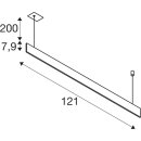 SLV 1011940 LINIUS 120 PD PHASE EINBAU Pendelleuchte 3000 K 34 W 90° Schwarz