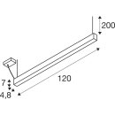 SLV 1012154 GLENOS® 2.0 PD 1,2M DALI UGR19 Pendelleuchte Pendellänge: 200 cm 3000 K 38 W 80° Weiß