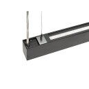 SLV 1012155 GLENOS® 2.0 PD 1,2M DALI UGR19 Pendelleuchte Pendellänge: 200 cm 3000 K 38 W 80° Schwarz