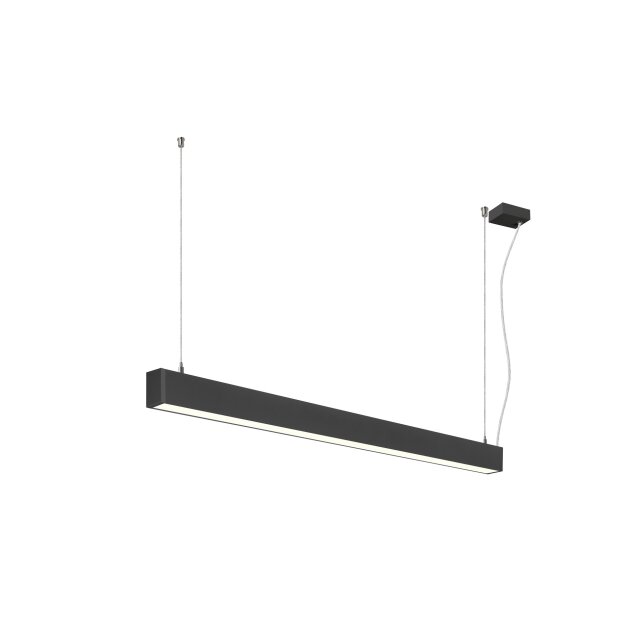 SLV 1012157 GLENOS® 2.0 PD 1,2M DALI UGR19 Pendelleuchte Pendellänge: 200 cm 4000 K 38 W 80° Schwarz
