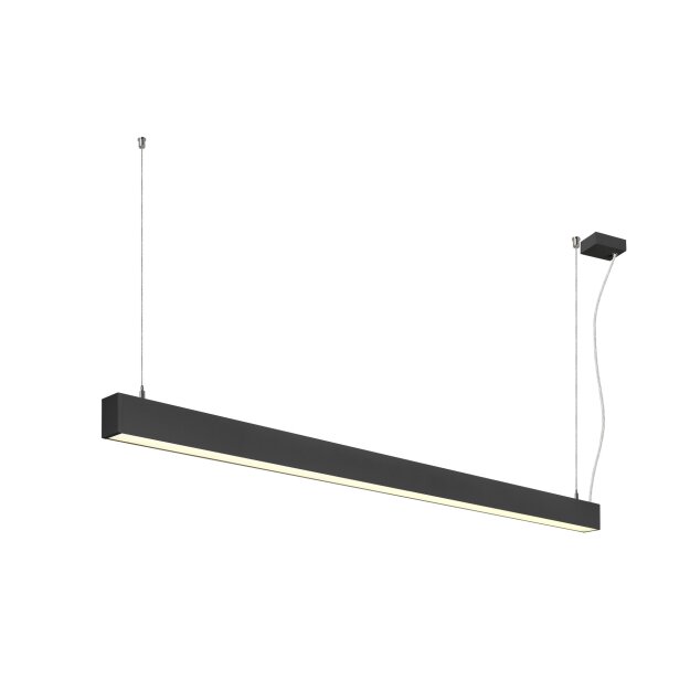 SLV 1012159 GLENOS® 2.0 PD 1,5M DALI UGR19 Pendelleuchte Pendellänge: 200 cm 3000 K 46 W 80° Schwarz