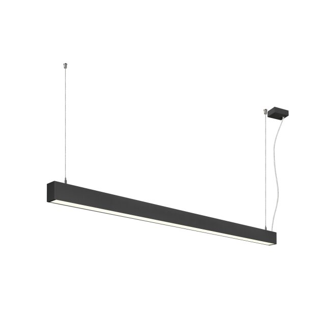 SLV 1012161 GLENOS® 2.0 PD 1,5M DALI UGR19 Pendelleuchte Pendellänge: 200 cm 4000 K 46 W 80° Schwarz