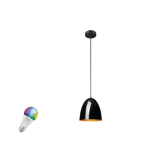 SLV 1012522 PARA CONE 20 SMART SET PD E27 A60 ZIGBEE RGBW Pendelleuchte Schwarz