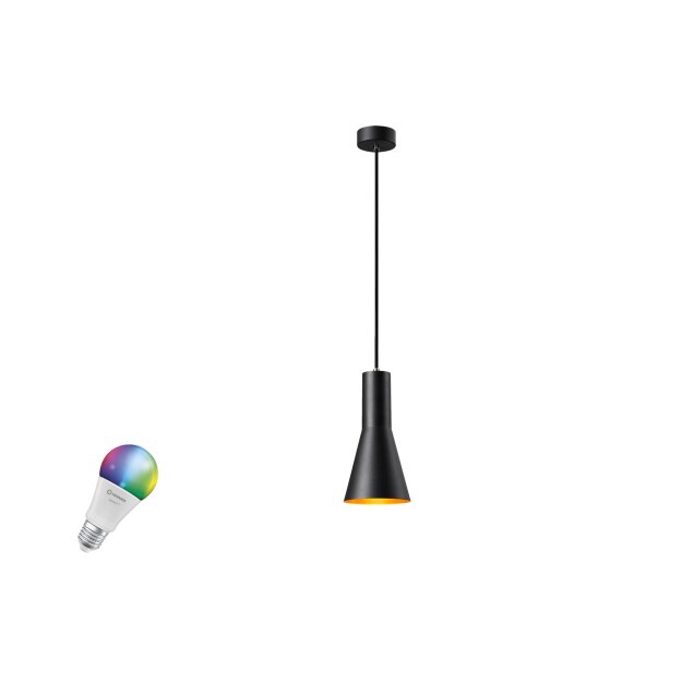 SLV 1012526 PHELIA 10 SMART SET PD E27 A60 ZIGBEE RGBW Pendelleuchte Schwarz