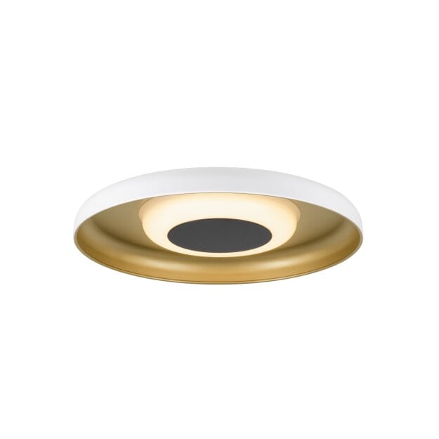 SLV 1010365 MOTUNA CW PHASE Wand- und Deckenaufbauleuchte rund 2700 K 10 W 130° Weiß / Goldfarben