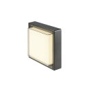 SLV 1011262 AINOS SLIDE WL Wandaufbauleuchte eckig SENSOR 2700/3000 K 11,5 W IP65 Schwarz