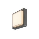 SLV 1011262 AINOS SLIDE WL Wandaufbauleuchte eckig SENSOR 2700/3000 K 11,5 W IP65 Schwarz