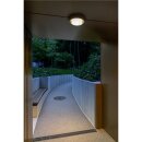SLV 1011263 AINOS SLIDE WL Wandaufbauleuchte rund SENSOR 2700/3000 K 11,5 W IP65 Schwarz