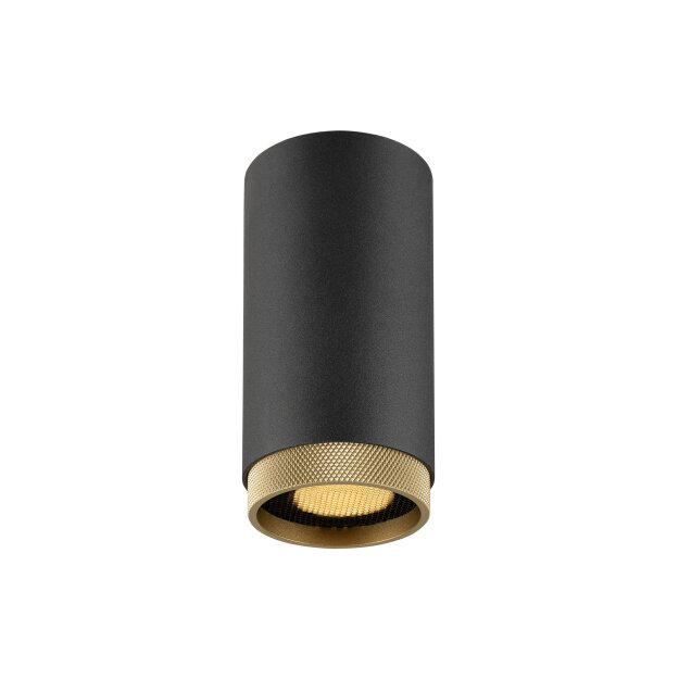 SLV 1011847 GRIP! L CL QPAR51 Deckenaufbauleuchte GU10 1 x 6 W Schwarz / Goldfarben