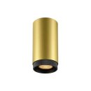 SLV 1011849 GRIP! L CL QPAR51 Deckenaufbauleuchte GU10 1 x 6 W Gold / Schwarz