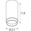 SLV 1011849 GRIP! L CL QPAR51 Deckenaufbauleuchte GU10 1 x 6 W Gold / Schwarz