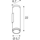 SLV 1011882 GRIP! L Wandaufbauleuchte UP/DOWN QPAR51 2 x 6 W Schwarz
