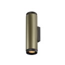 SLV 1011883 GRIP! L Wandaufbauleuchte UP/DOWN QPAR51 2 x 6 W Bronze
