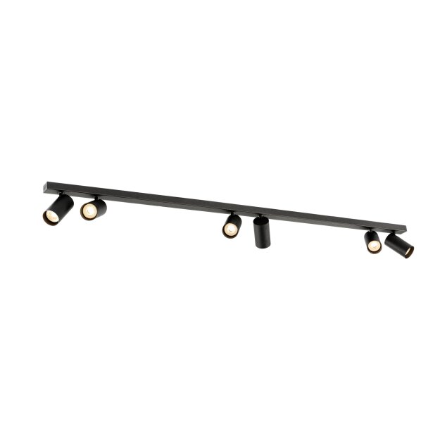 SLV 1011891 ENOLA 2.0 M CL SIX QPAR51 LONG Deckenaufbauleuchte 6 x 10 W Schwarz