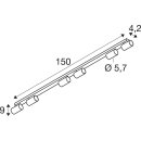 SLV 1011891 ENOLA 2.0 M CL SIX QPAR51 LONG Deckenaufbauleuchte 6 x 10 W Schwarz