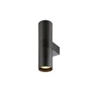 SLV 1011905 ENOLA 2.0 M WL DOUBLE QPAR51 Wandaufbauleuchte GU10 2 x 10 W Schwarz