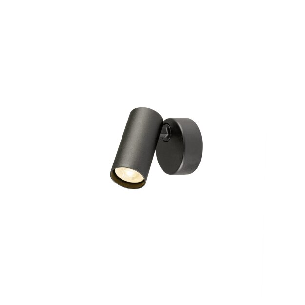 SLV 1011915 ENOLA 2.0 S CW SINGLE GU10 MINI PAR11 rund Wand- und Deckenaufbauleuchte 1 x 5 W Schwarz