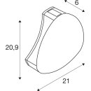 SLV 1012140 ALEGRIA WL TRIAC Wandaufbauleuchte 2200 K / 2700 K 9 W Anthrazit