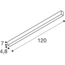 SLV 1012162 GLENOS® 2.0 CL 1,2M DALI UGR22 Deckenaufbauleuchte 3000 K 17 W Weiß