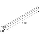 SLV 1012169 GLENOS® 2.0 WL Wandaufbauleuchte 4000 K 20 W 80° Schwarz