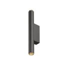 SLV 1012175 GRIP! S WL PHASE UP/DOWN Wandaufbauleuchte 2700 K 12 W 29° Schwarz / Goldfarben
