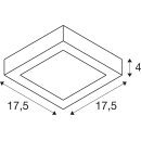 SLV 1012224 SENSER 2.0 18 CW eckig DALI Wand- und Deckenaufbauleuchte 3000 K / 4000 K 13 W 90° Weiß