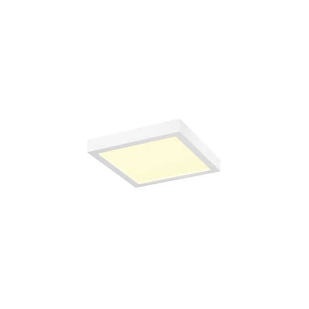 SLV 1012228 SENSER 2.0 30 CW eckig DALI Wand- und Deckenaufbauleuchte 3000 K / 4000 K 27 W 90° Weiß
