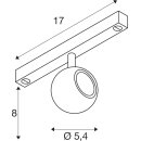 SLV 1010377 DYSKO 48V Spot DALI ,deep & recessed track 2700 K 5,6 W 36° Schwarz