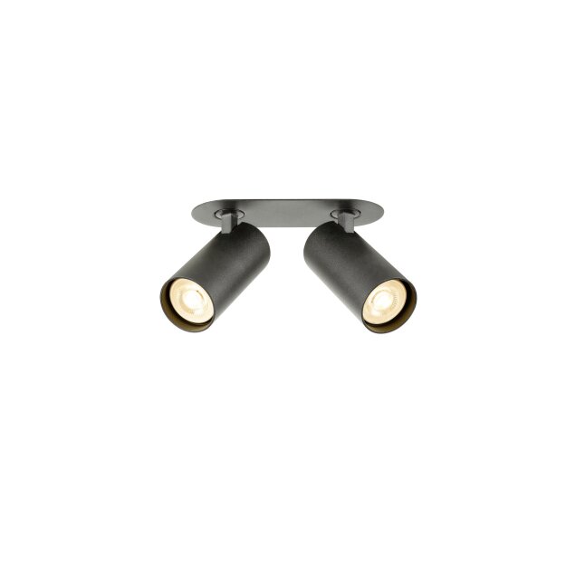 SLV 1011921 ENOLA 2.0 S RL DOUBLE GU10 MINI PAR11 Deckeneinbauleuchte 2 x 5 W Schwarz