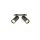 SLV 1011921 ENOLA 2.0 S RL DOUBLE GU10 MINI PAR11 Deckeneinbauleuchte 2 x 5 W Schwarz