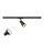 SLV 1012061 PURI 2.0 LAMP SET Dome 1~ Spot INKL. PAR16 GU10 3000 K GU10 1 x 6 W PHASE 38° Schwarz