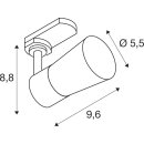 SLV 1012078 PURI 2.0 LAMP SET Cone 3~ Spot INKL. PAR16 GU10 3000 K GU10 1 x 6 W PHASE 38° Weiß