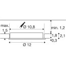 SLV 1012198 SENSER 2.0 12 RL rund PHASE Deckeneinbauleuchte 3000 K / 4000 K 8 W 90° Weiß