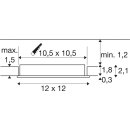 SLV 1012199 SENSER 2.0 12 RL eckig PHASE Deckeneinbauleuchte 3000 K / 4000 K 8,4 W 90° Weiß