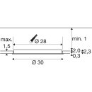SLV 1012204 SENSER 2.0 30 RL rund PHASE Deckeneinbauleuchte 3000 K / 4000 K 25 W 90° Weiß