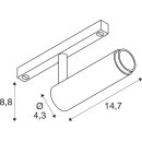 SLV 1012377 GRIP! M 48V Spot DALI deep & recessed track 2700 K 13W 42° Schwarz / Goldfarben