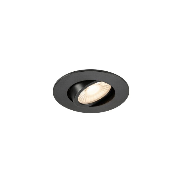SLV 1012624 UNIVERSAL DOWNLIGHT SLIM RL PHASE Deckeneinbauleuchte 2700 K / 3000 K / 4000 K 6 W Schwarz