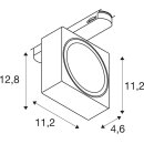 SLV 1010850 EURO CUBE 2 L 3~ Spot rechteckig 3000K 21 W PHASE 40° Schwarz