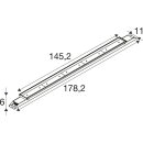 SLV 1011172 BATTEN INDUSTRY V Wand- und Deckenaufbauleuchte 1782 166 840 NB ML WH