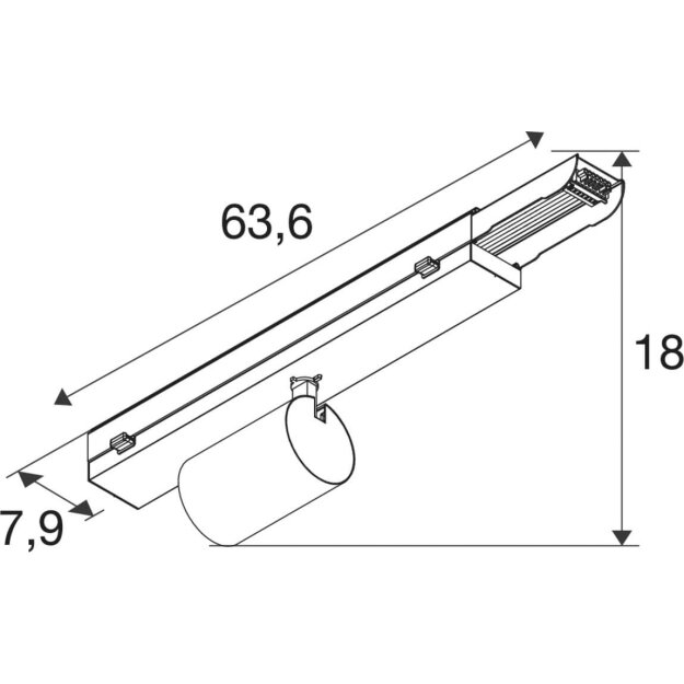 SLV 1011532 EASYLIGHT SPOT Lichtbandsystem 500 457 935 WB WH ML