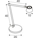 SLV 1012004 MECANICA 2.0 TL LED CCT Tischleuchte 2700/4000/6500 K 9 W Touch Weiß