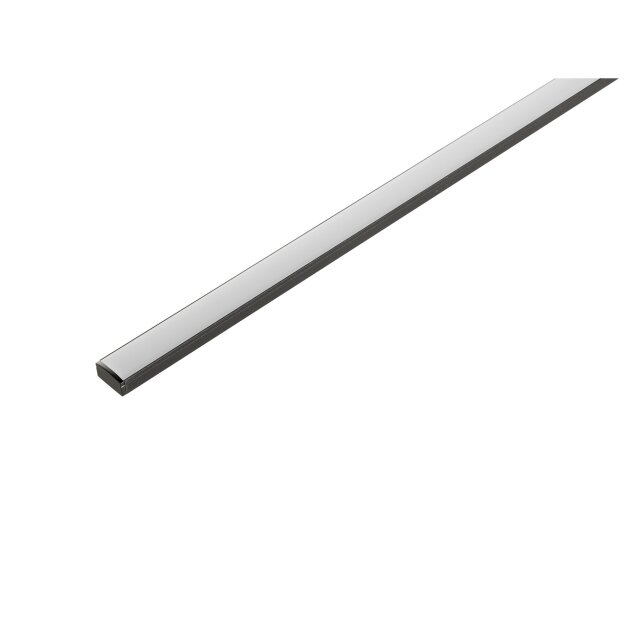SLV 1012336 LEDSTRIP PROFIL AUFBAU FLACH S Schwarz