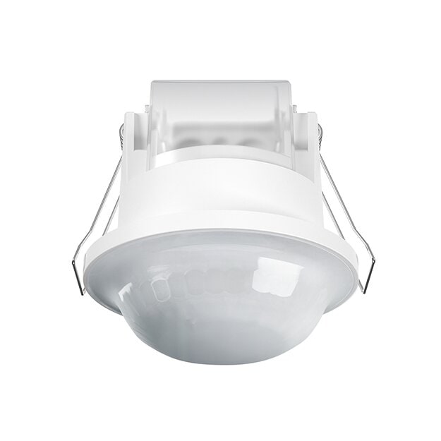 ESYLUX BASIC EXPRESS PD 360° 24 IR 1C FM IP23 WH Deckeneinbau-Präsenzmelder Reichweite ca. Ø 24 m Nulldurchgangsschaltung fernbedienbar EB10432194