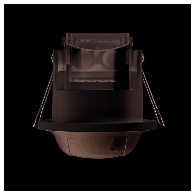 ESYLUX BASIC EXPRESS PD 360° CORRIDOR IR 1C FM IP23 WH Deckeneinbau-Präsenzmelder Reichweite ca. 32 m x 5 m Nulldurchgangsschaltung fernbedienbar EB10432255